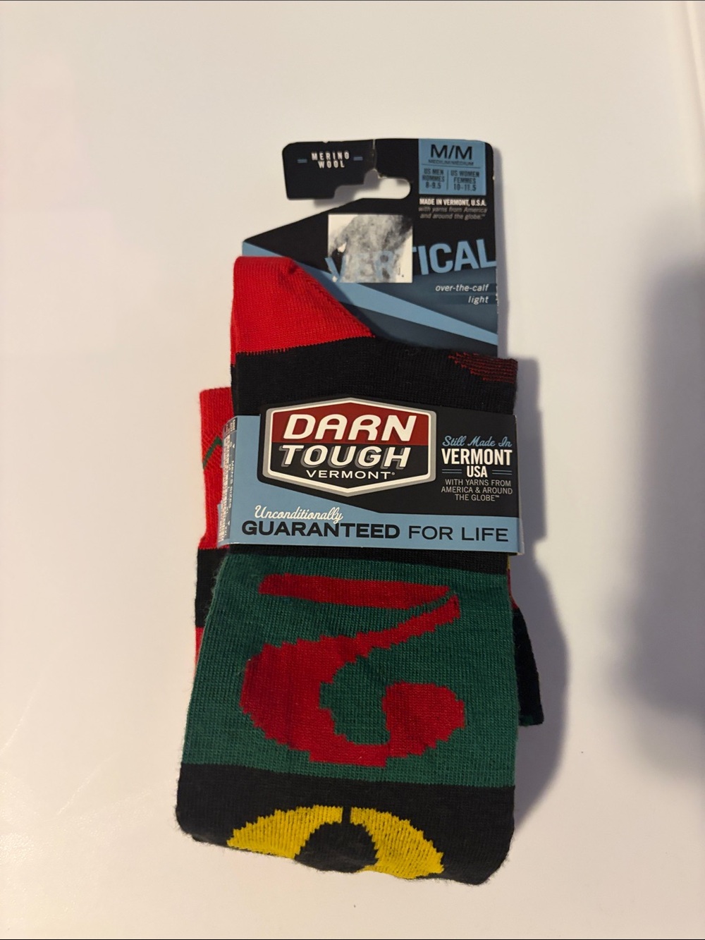 Darn tough Vermont socks size M M8 to 9.5 W10 to 11.5 style 1838 Rasta NWT